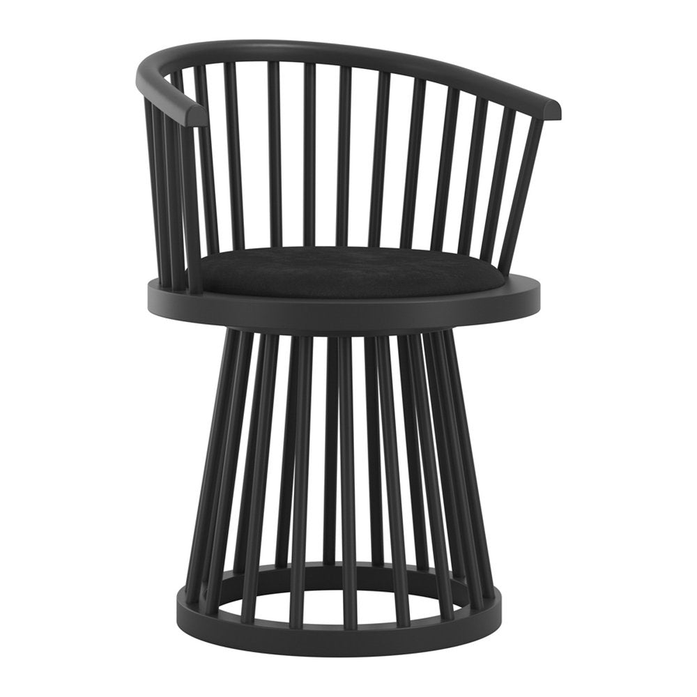 Deddington spindle back dining chair in Black