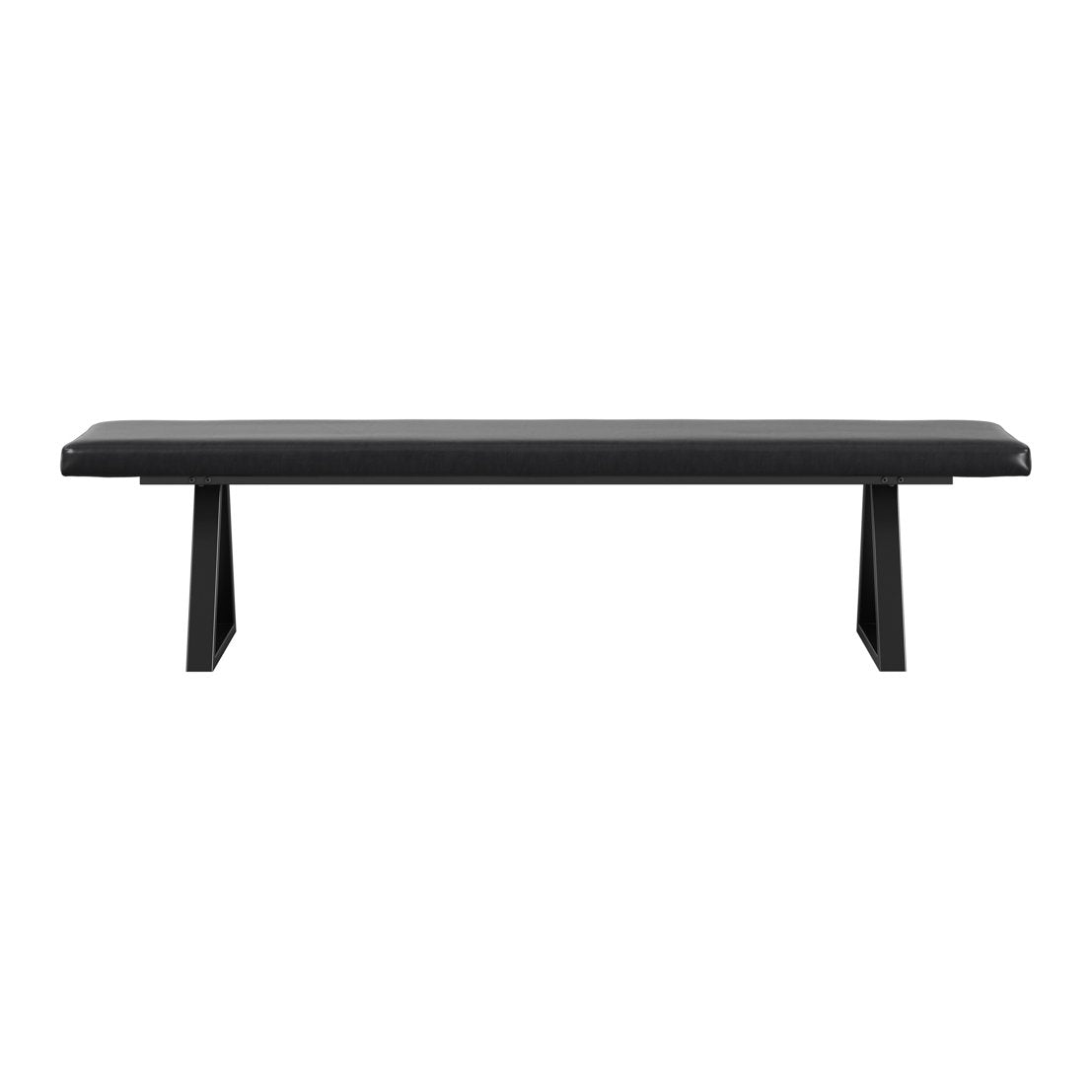 Ditchling faux leather dining bench