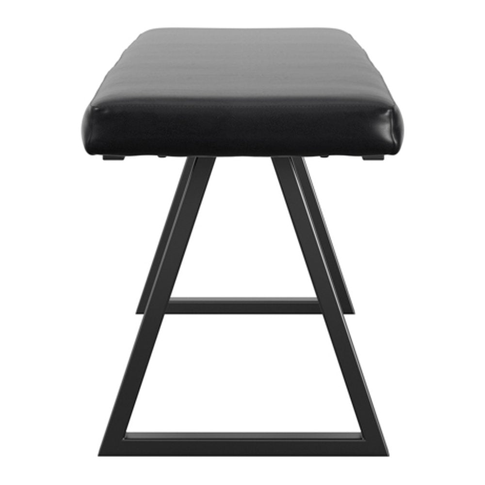 Ditchling faux leather dining bench