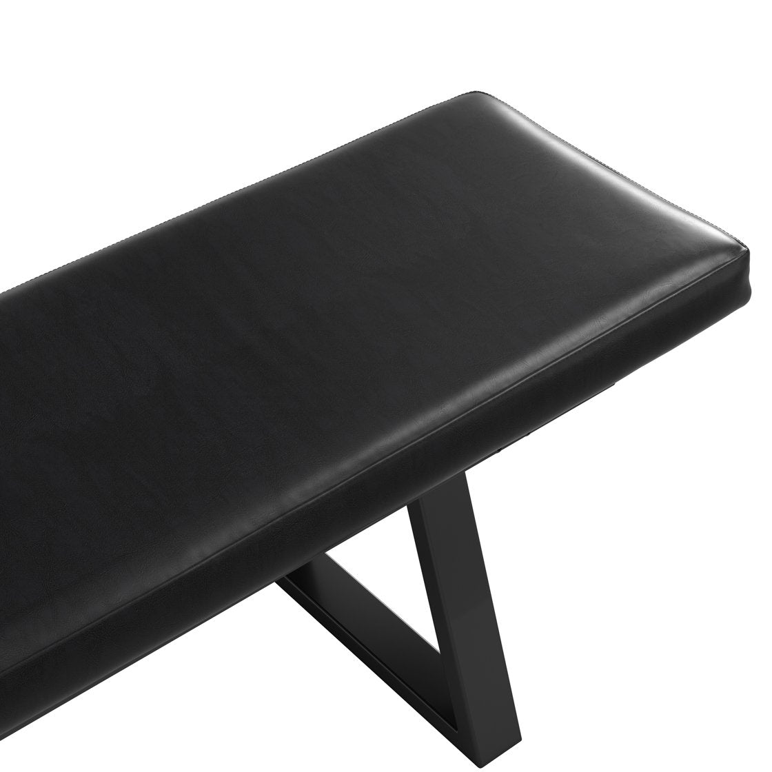 Ditchling faux leather dining bench
