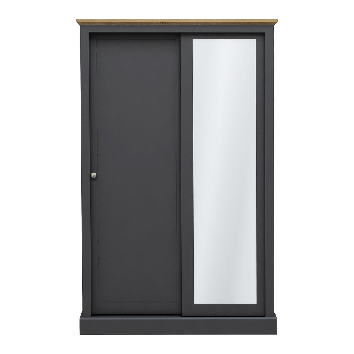 Dunwich 2 door sliding wardrobe in Charcoal
