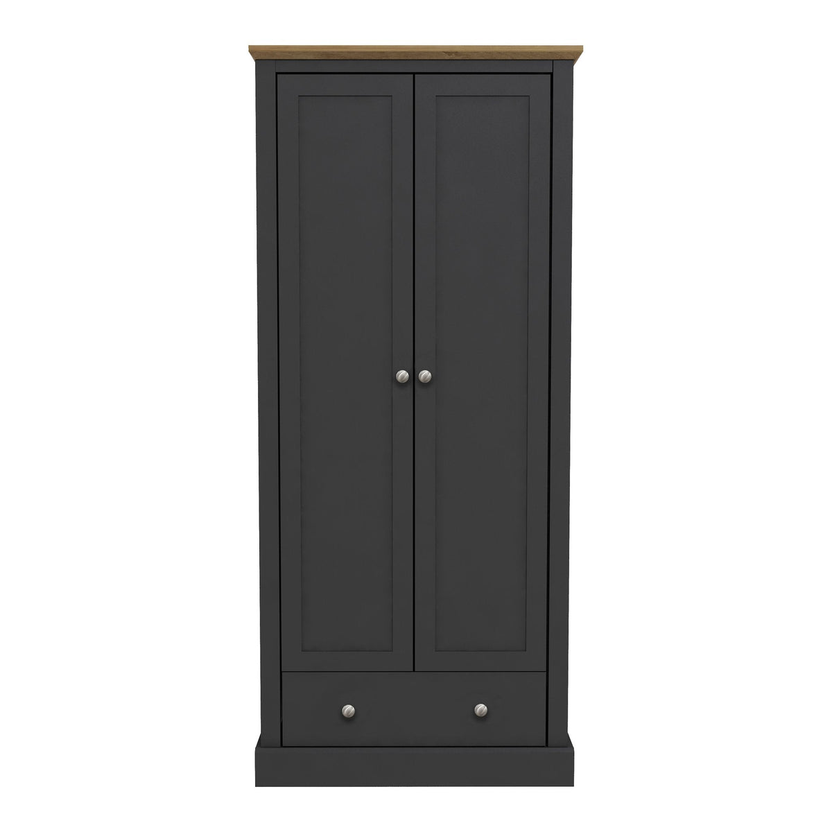 Dunwich 2 door wardrobe in Charcoal