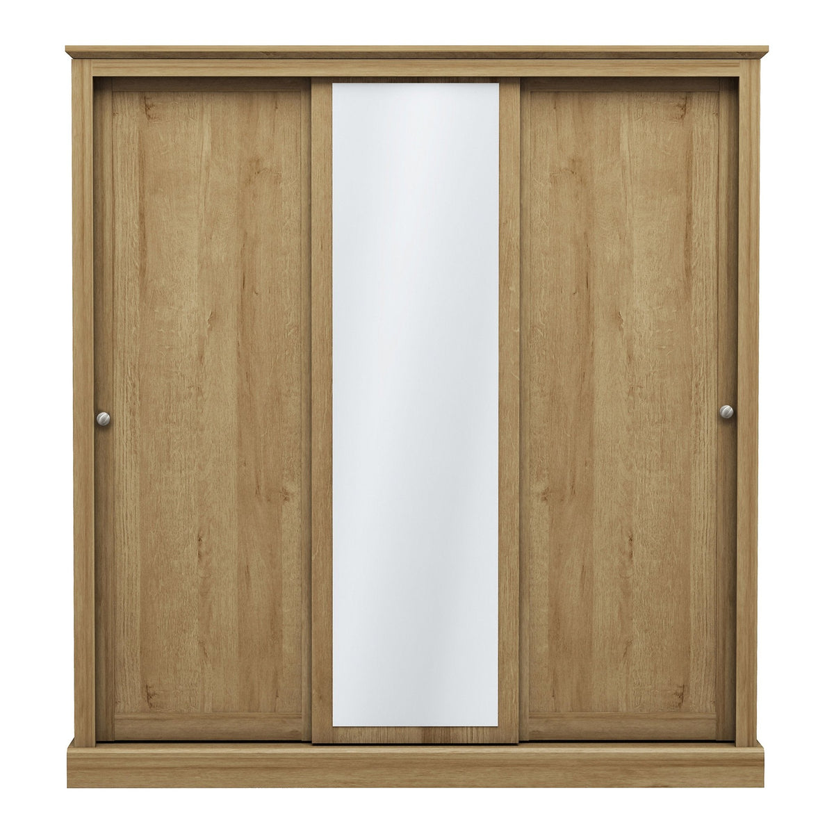 Dunwich 3 door sliding wardrobe in Oak Effect