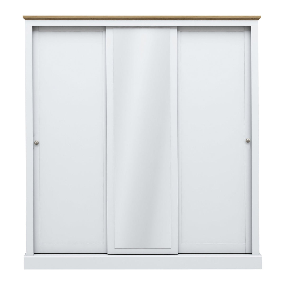 Dunwich 3 door sliding wardrobe in White