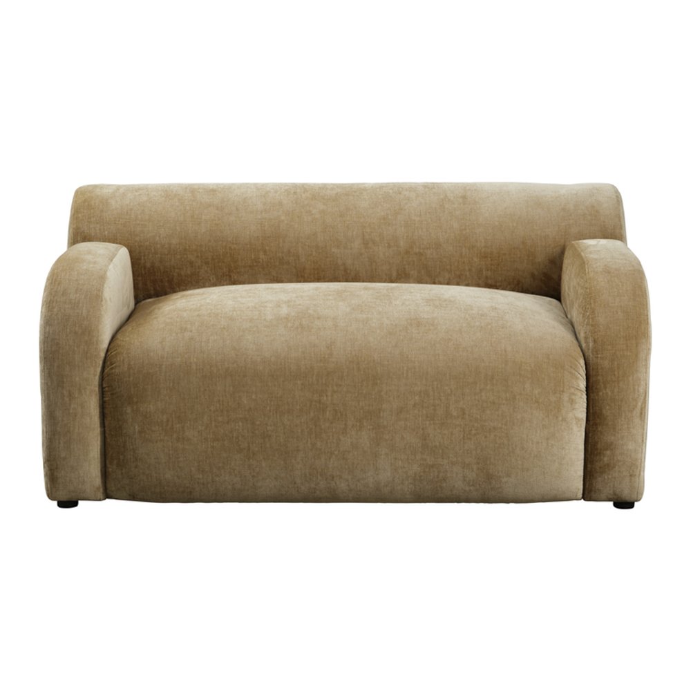 Egerton curved chenille sofa