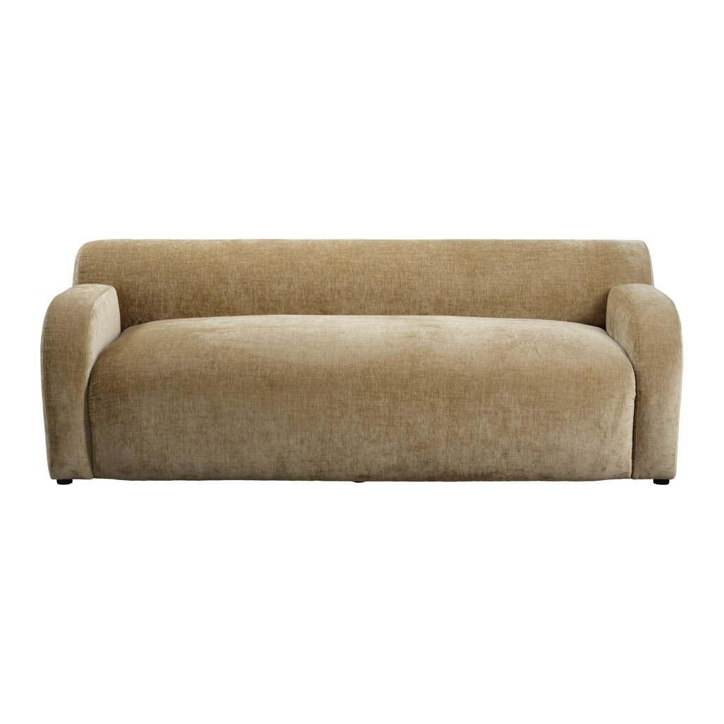 Egerton curved chenille sofa