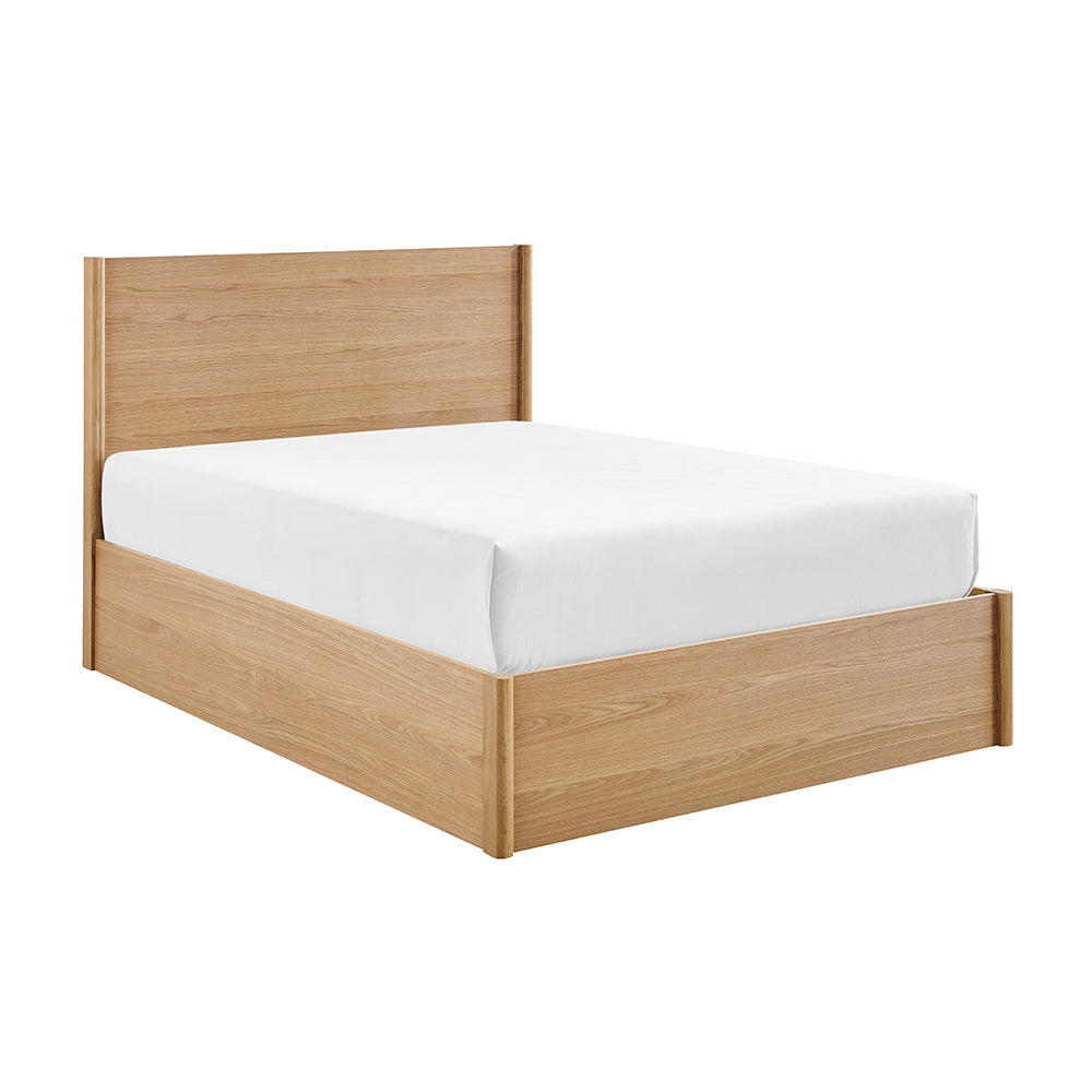 Elmswick Oak Ottoman Storage Bed in Oak – product view 7