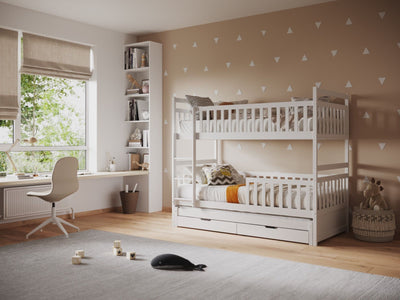 Rufus Bunk Bed with Trundle & Storage Drawers - Hover