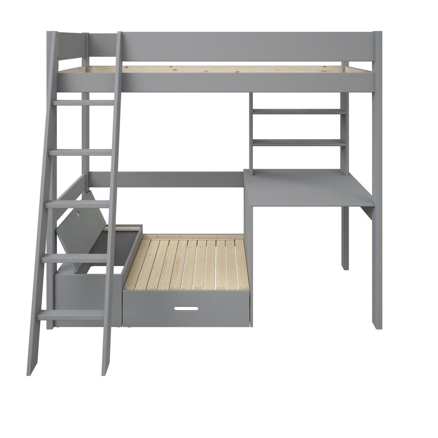 Estella High Sleeper Bed - with Desk & Futon - Millie & Jones
