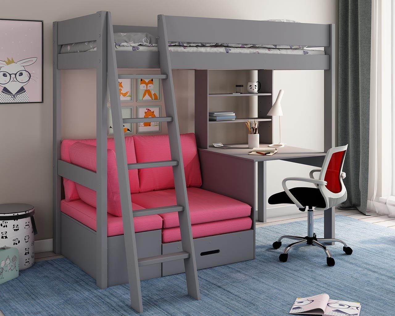 Bed with futon underneath discount