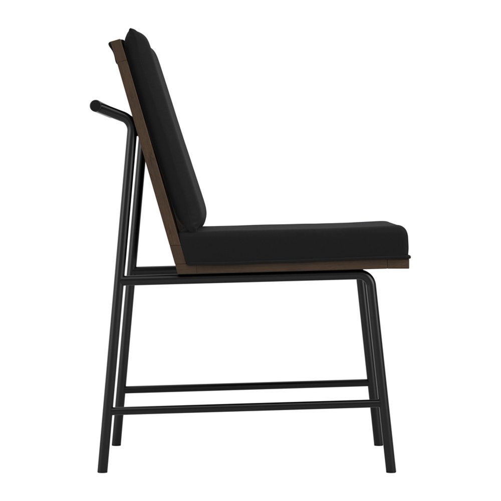 Faringdon woven fabric dining chair with wooden frame