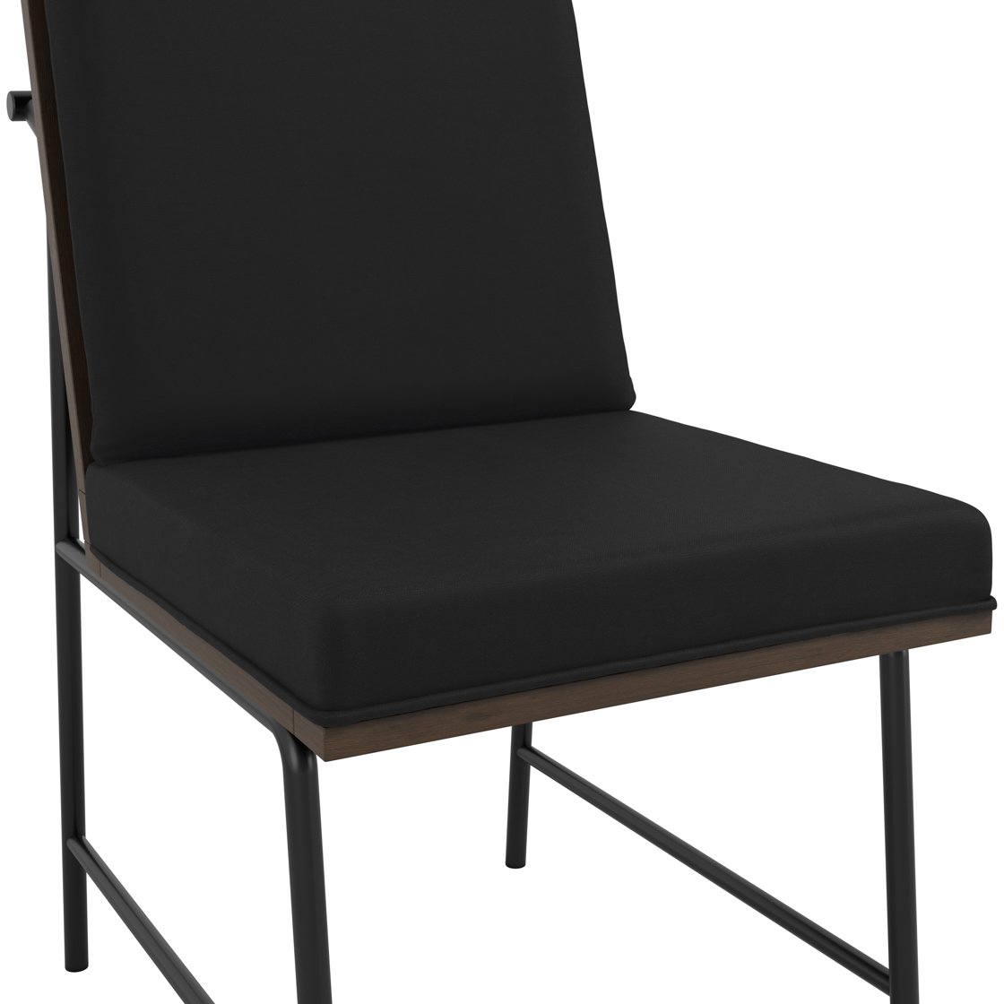 Faringdon woven fabric dining chair with wooden frame