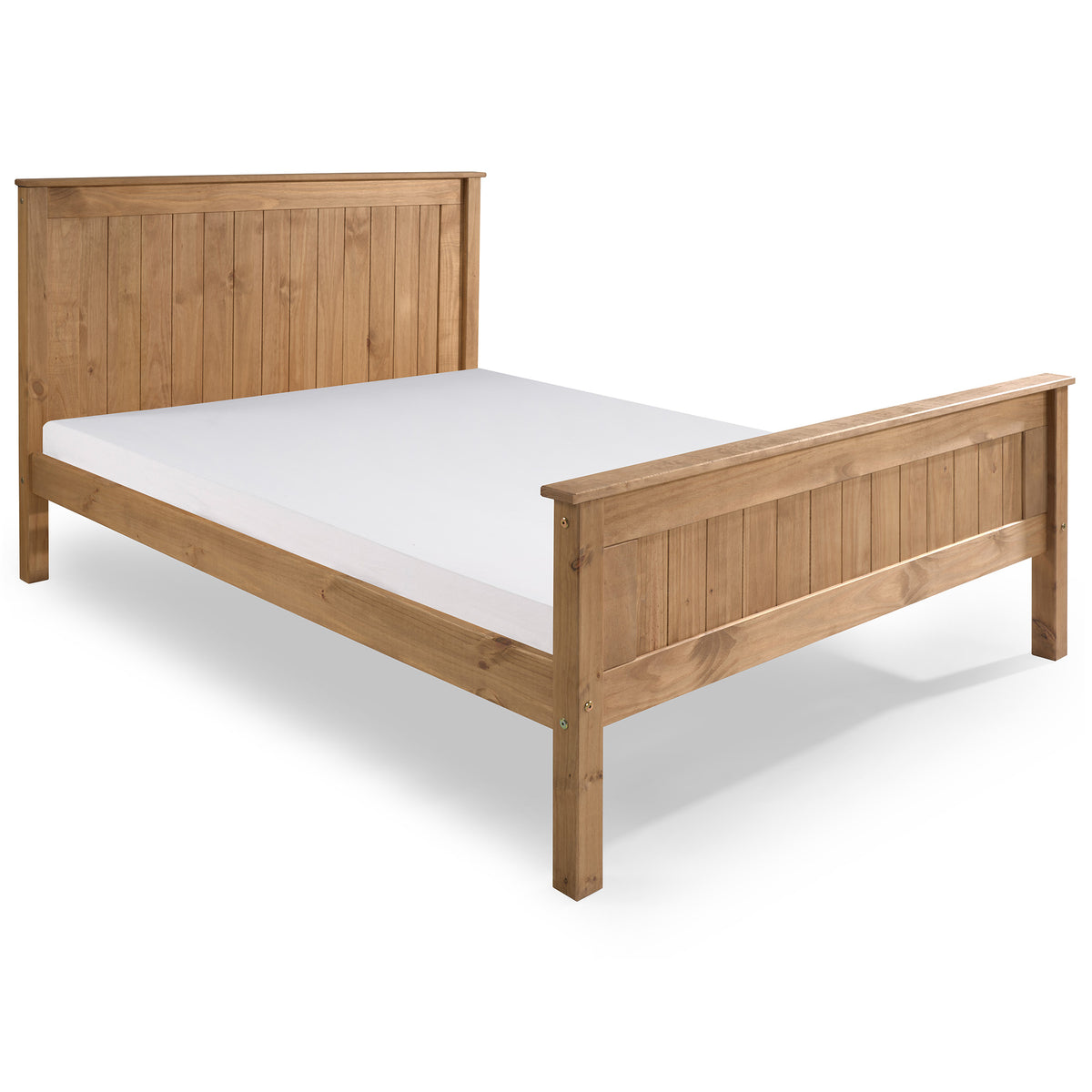 Farncombe Panelled Pine Bed with High Footend in Pine – product view 11