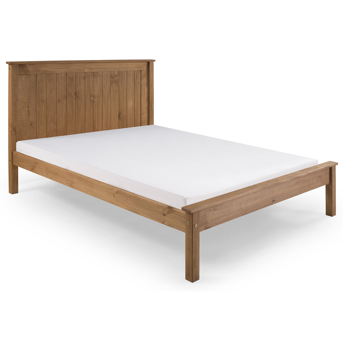 Farncombe Panelled Pine Bed with Low Footend in Pine – product view 12