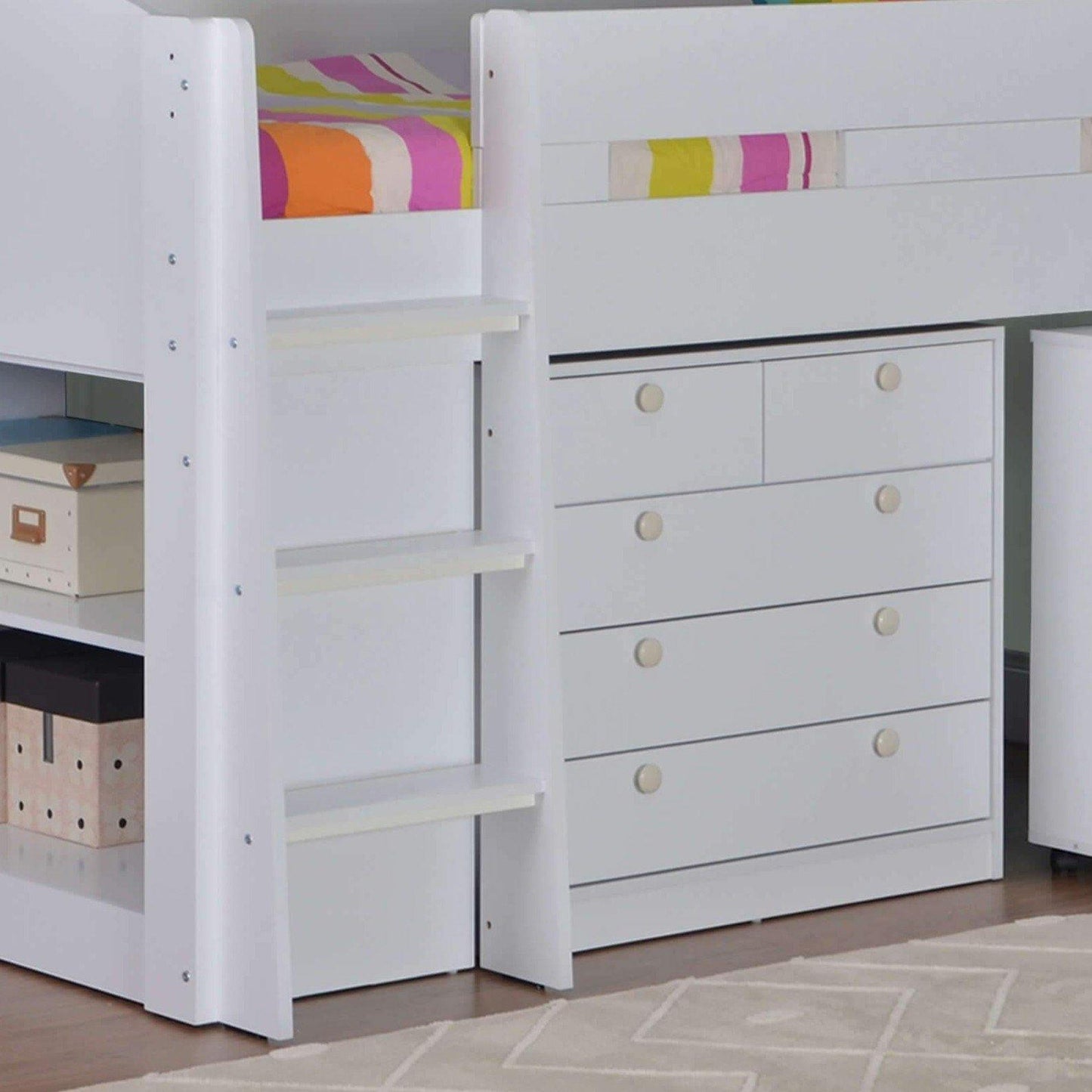 Frankie Mid Sleeper with Drawers & Desk - Millie & Jones