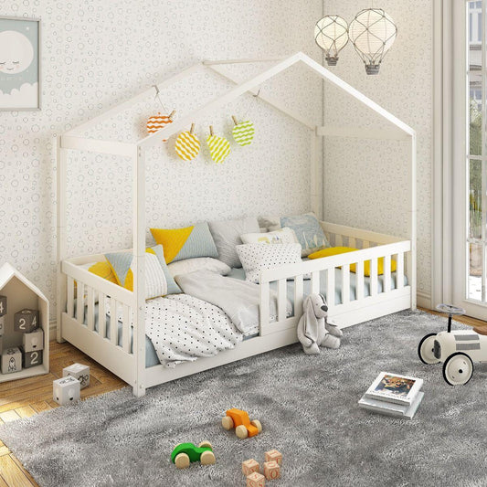 Froya Evolutionary House Bed White - Millie & Jones