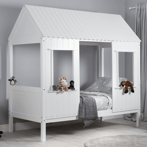 Treehouse Wooden White Toddler Bed