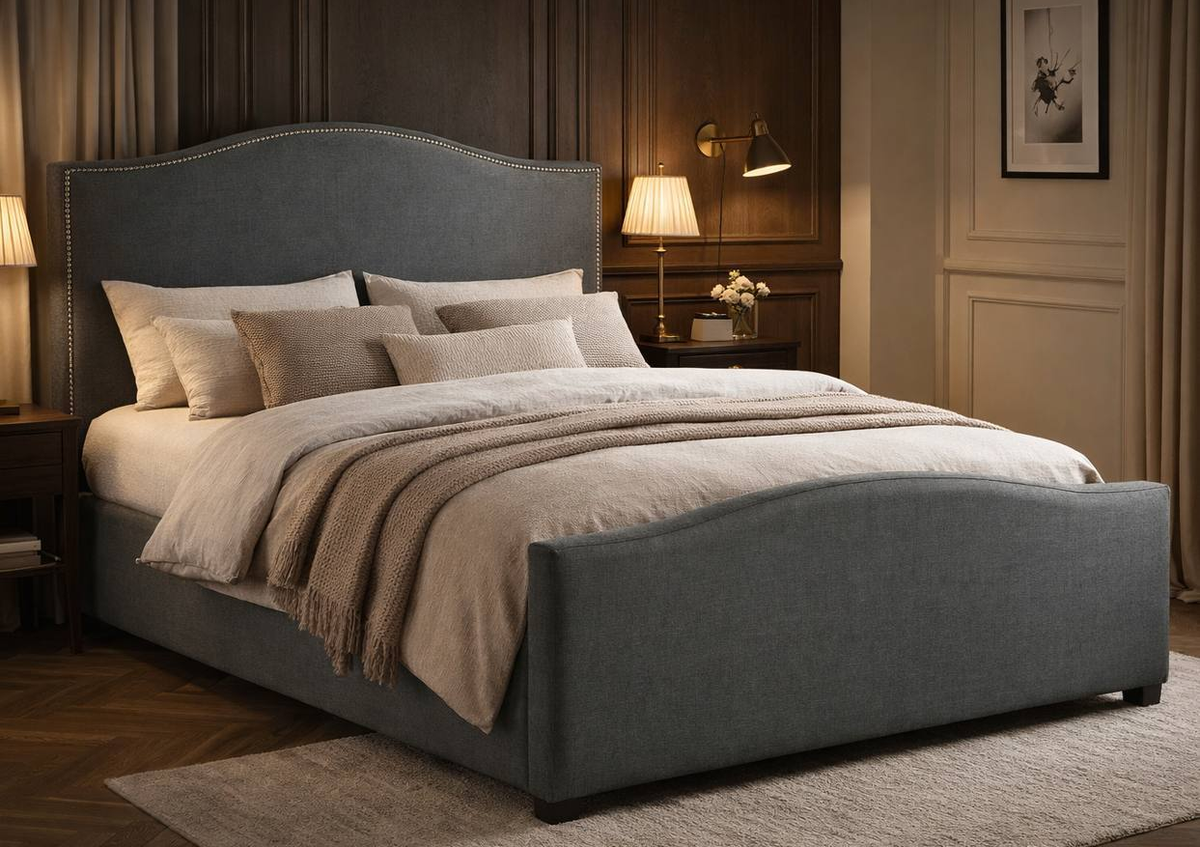 Hatherley Side Lift Ottoman Bed in Grey