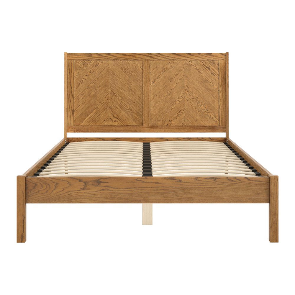 Hawkshead chevron wooden bed