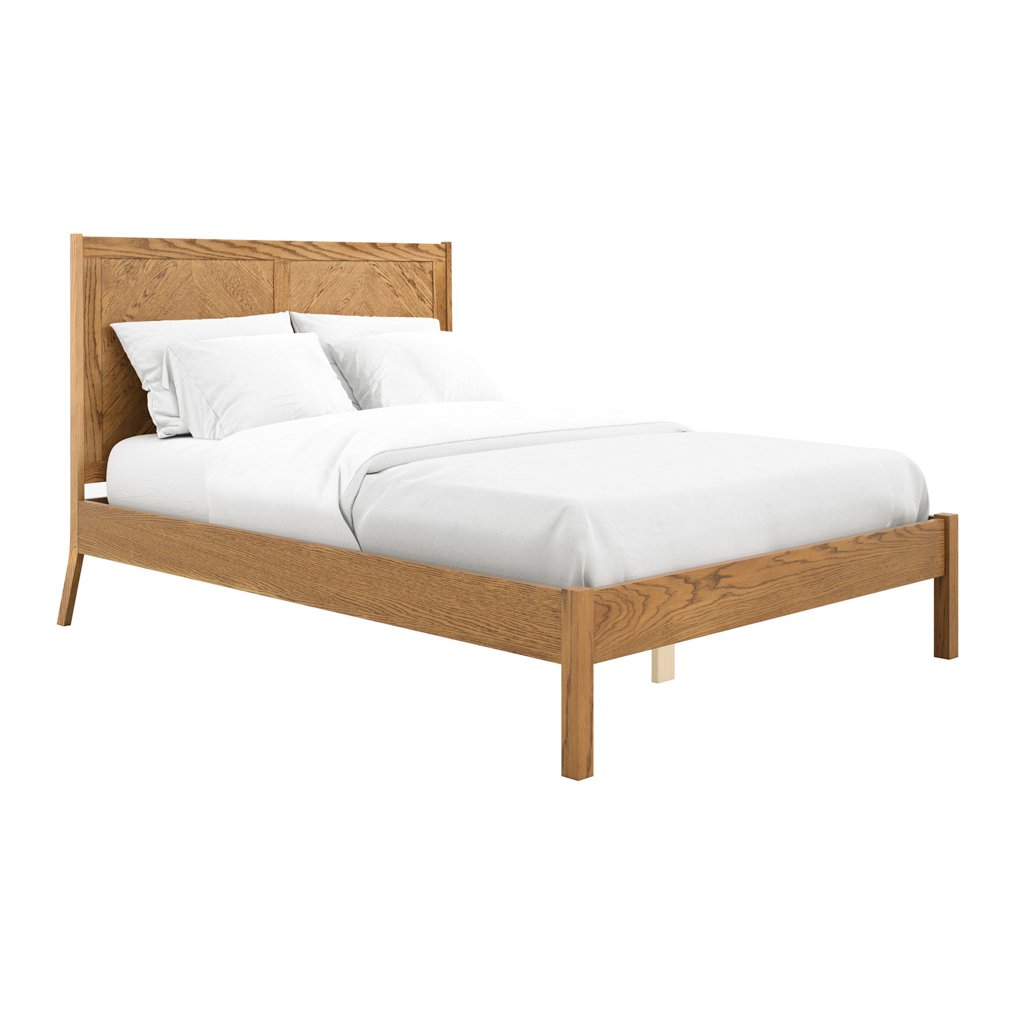 Hawkshead chevron wooden bed