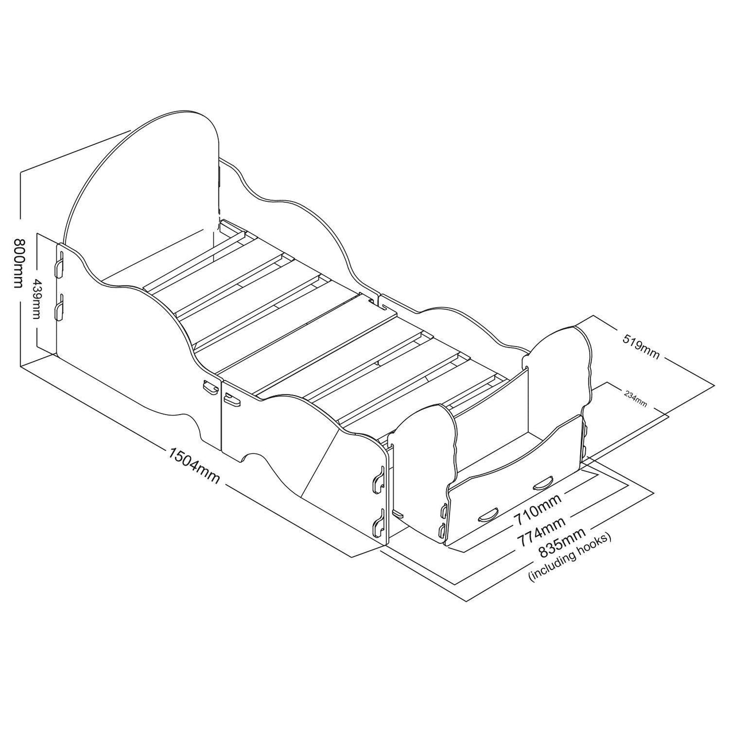 Horse and Carriage Toddler Bed - Millie & Jones