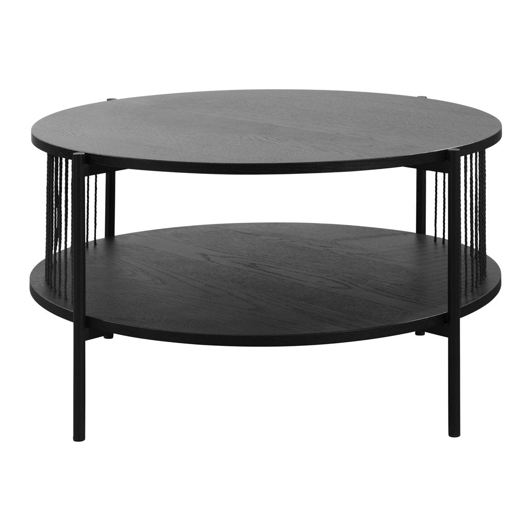 Helford rope detail coffee table in Black