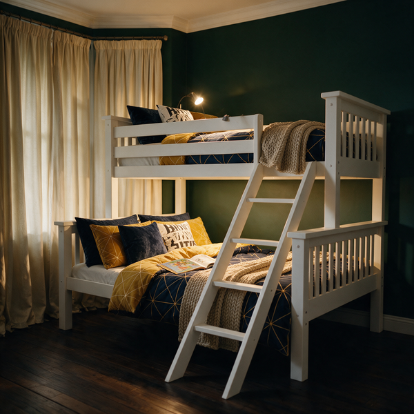 Atlas Solid Pine Detachable Triple Bunk Bed