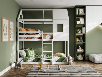 Hideaway White Wooden Bunk Bed - Hover