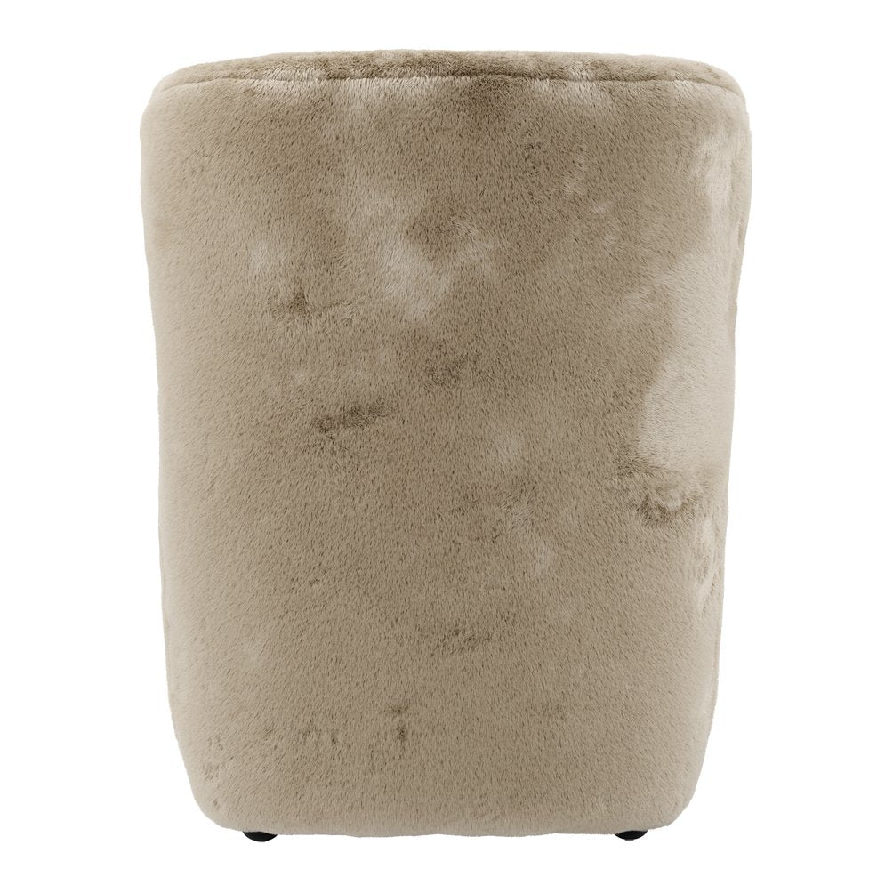 Highbury faux fur high back occasional chair