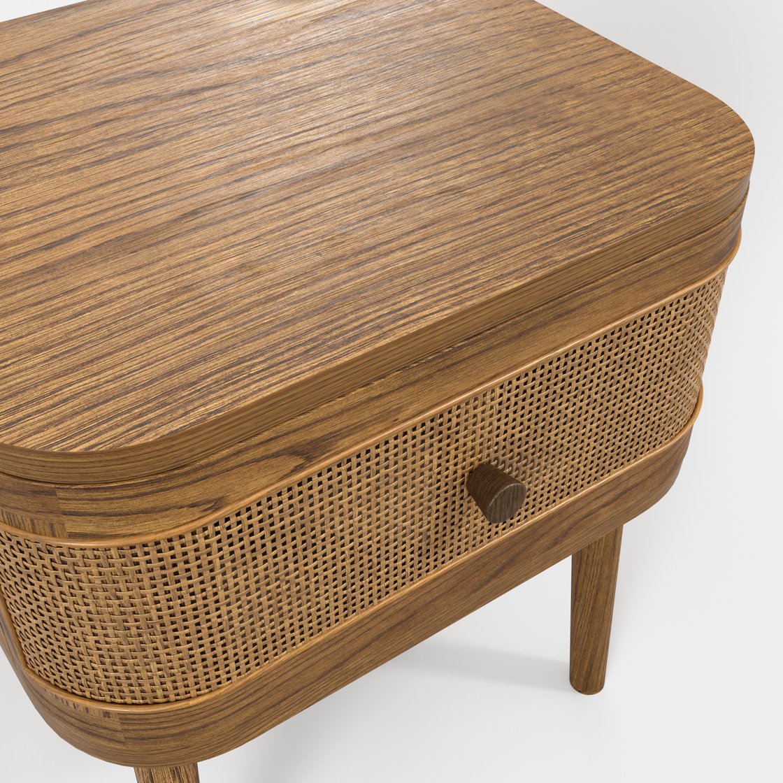 Holkham weave front bedside table