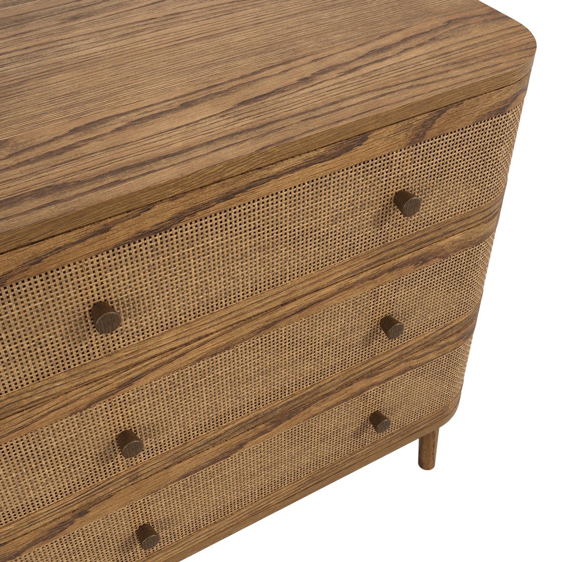 Holkham weave front chest of drawers