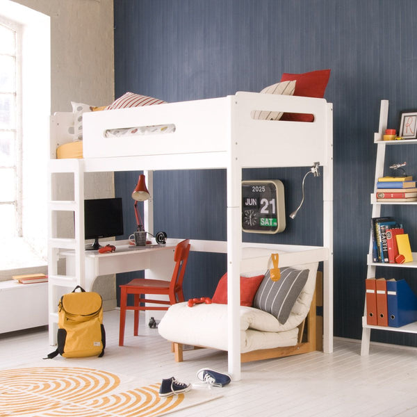 Little Folks Edit Loft Bed with Desk and Futon Chairbed