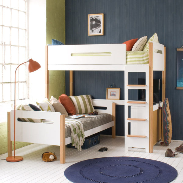 Little Folks Edit Loft Bed with Daybed & Storage