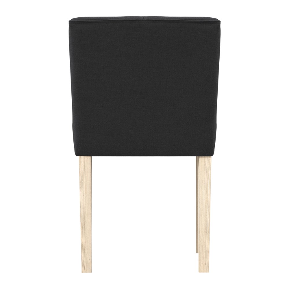 Hungerford winged linen blend dining chair