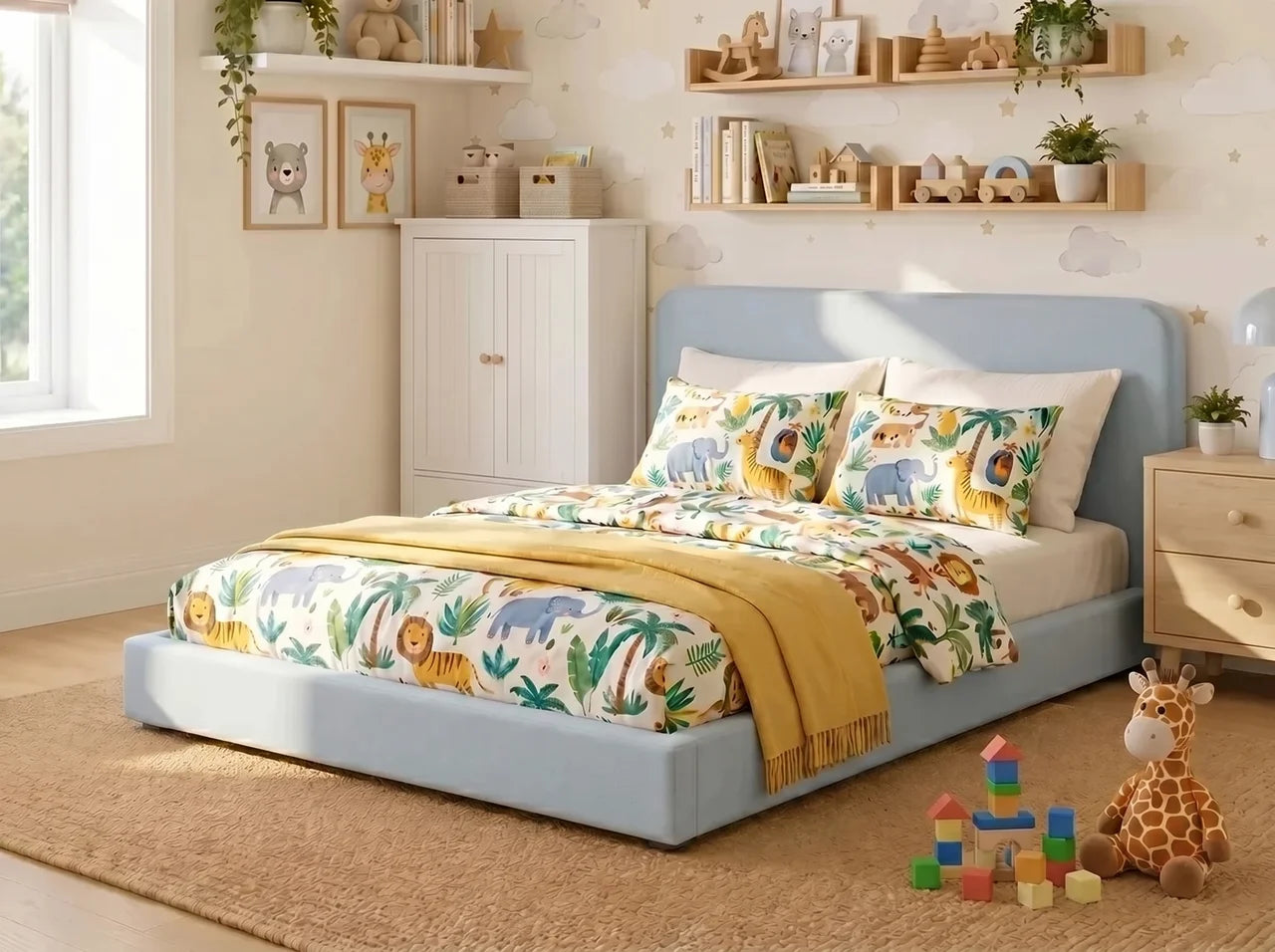 the-daisy-childrens-fabric-floor-bed