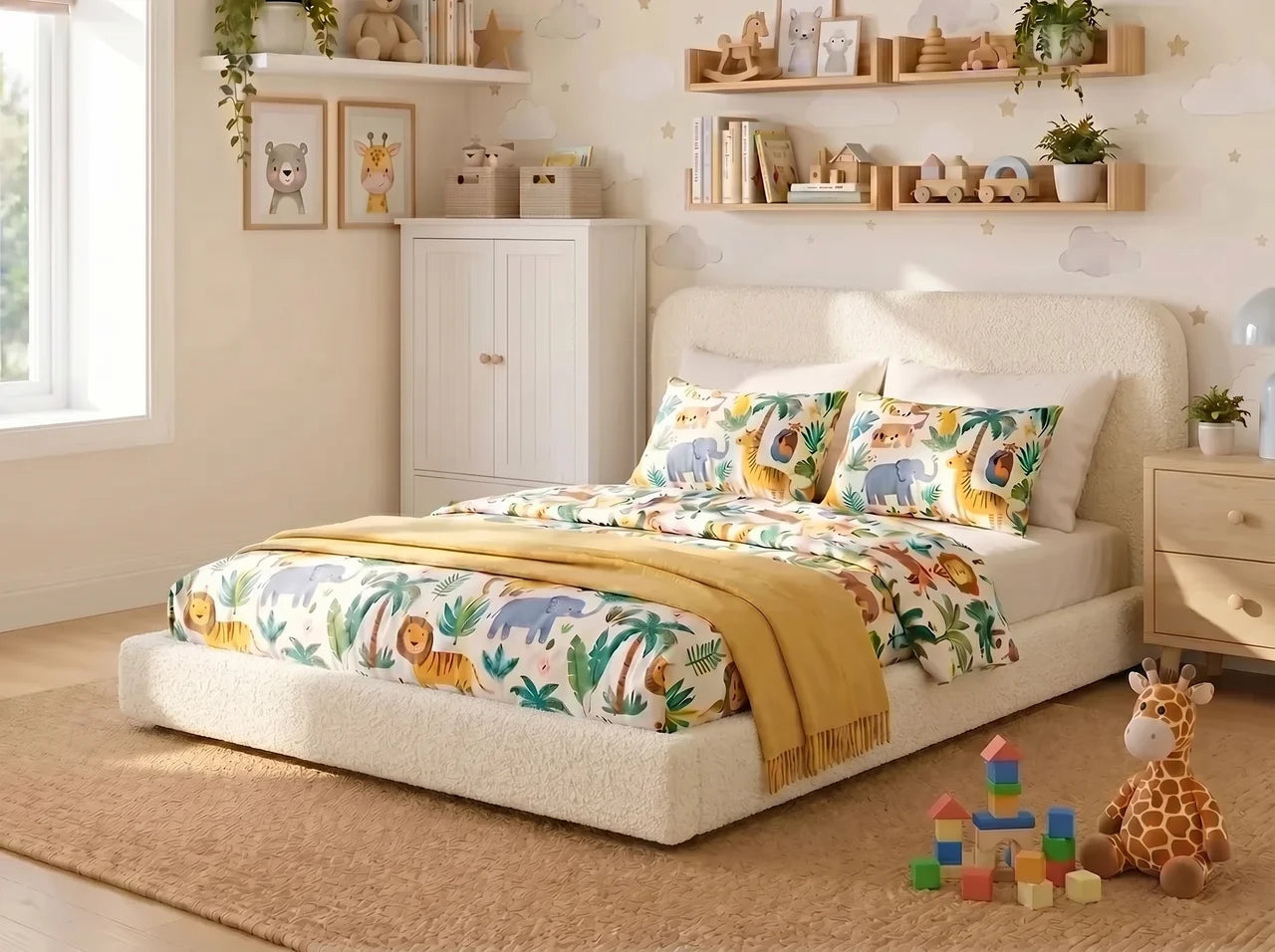 the-daisy-childrens-fabric-floor-bed