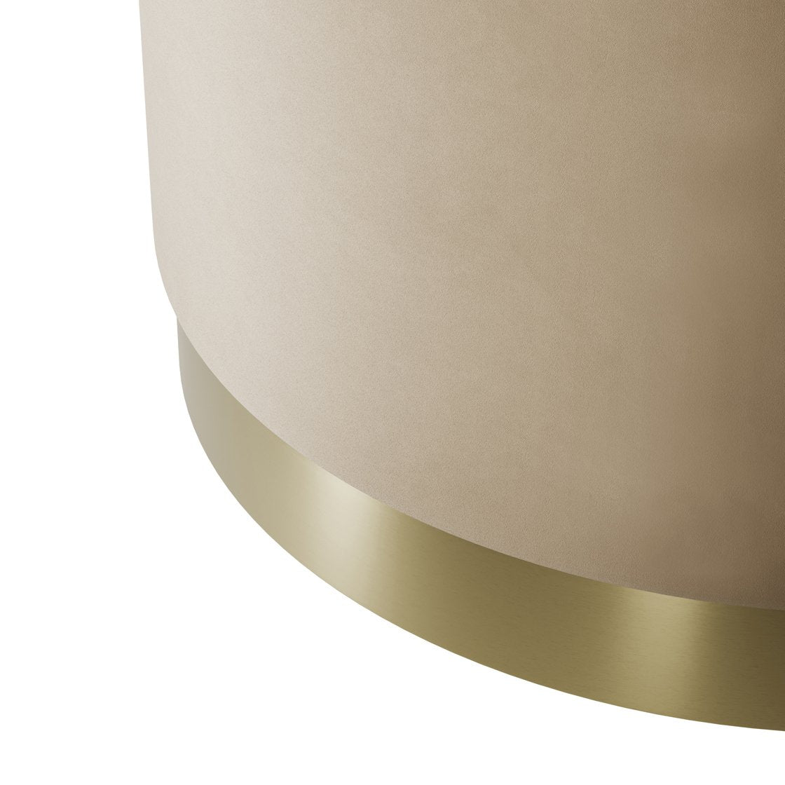 Islay metal base pouffe