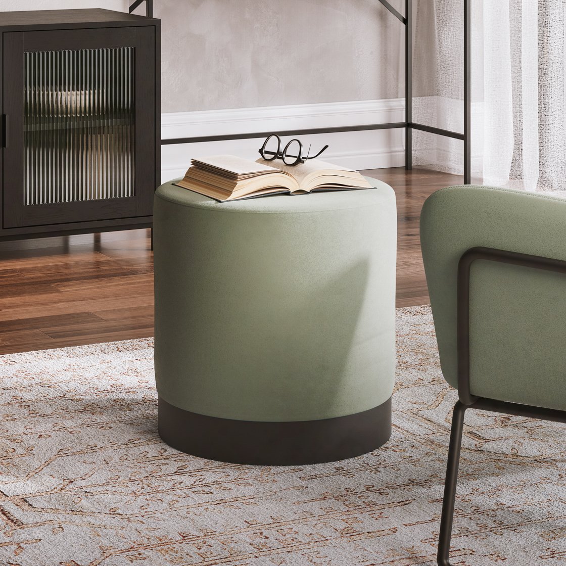 Islay metal base pouffe