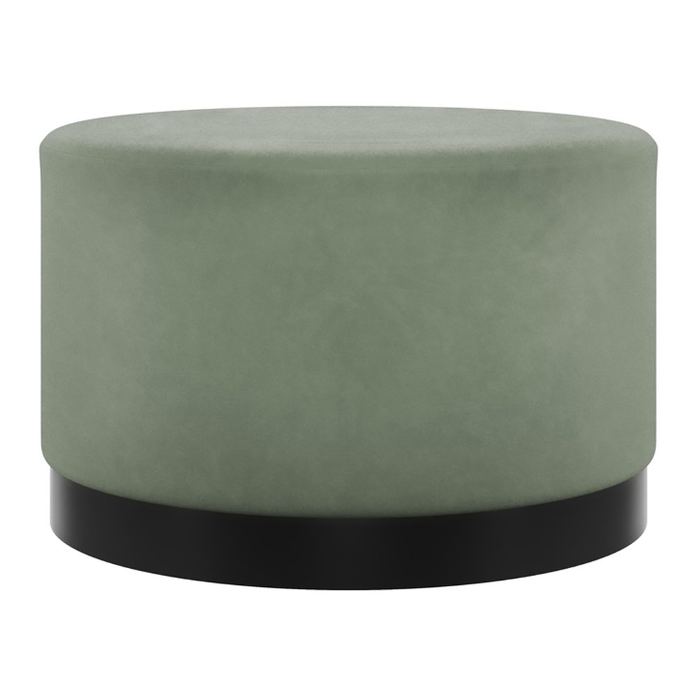 Islay metal base pouffe in Sage