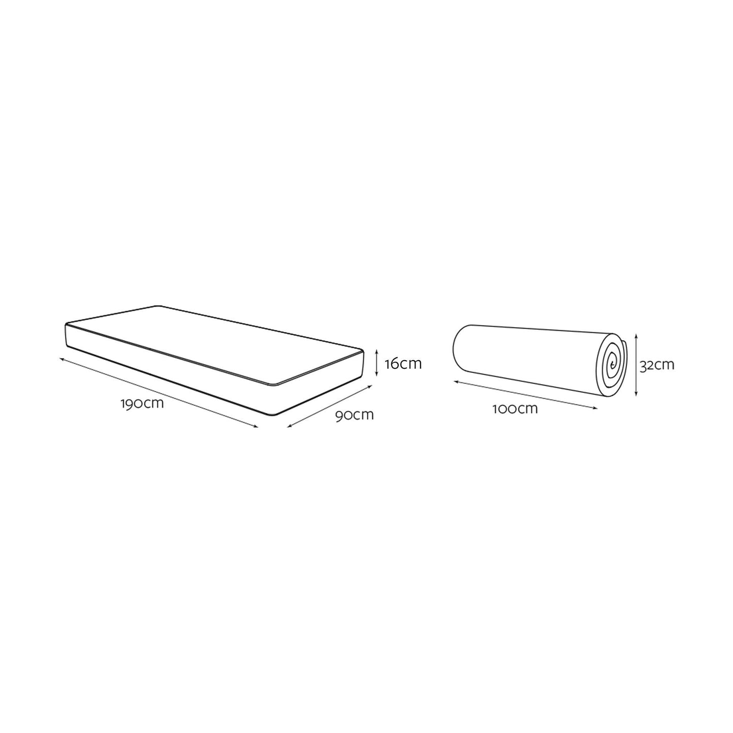 Jay-Be Bunk e‑Sprung Single Mattress - Millie & Jones