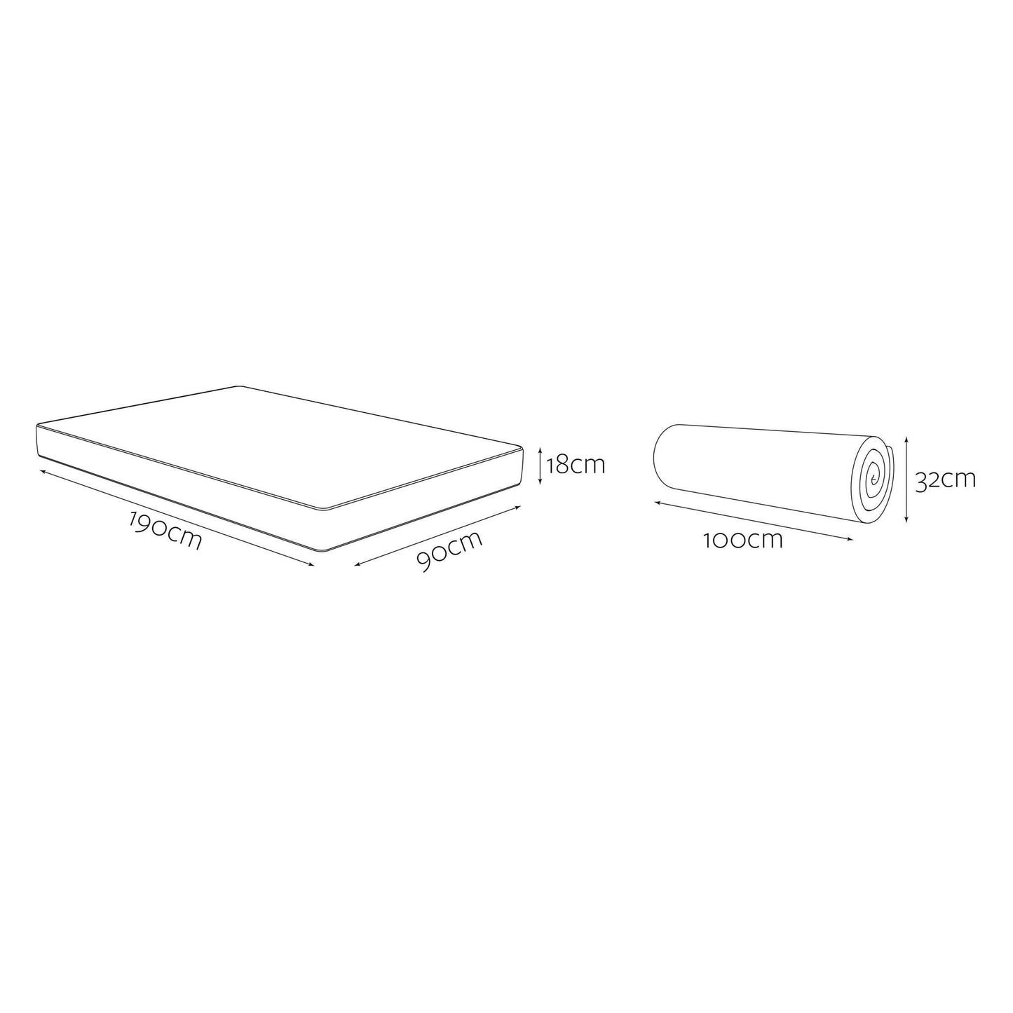 Jay-Be Fresh Bamboo Single Mattress - Millie & Jones