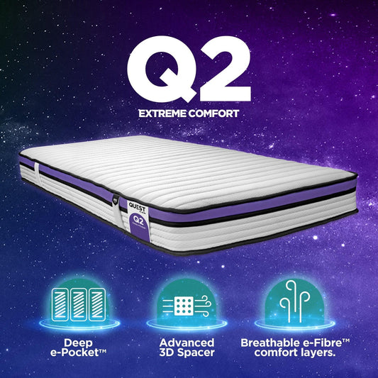Jay-Be Quest Q2 Extreme Comfort Single Mattress - Millie & Jones