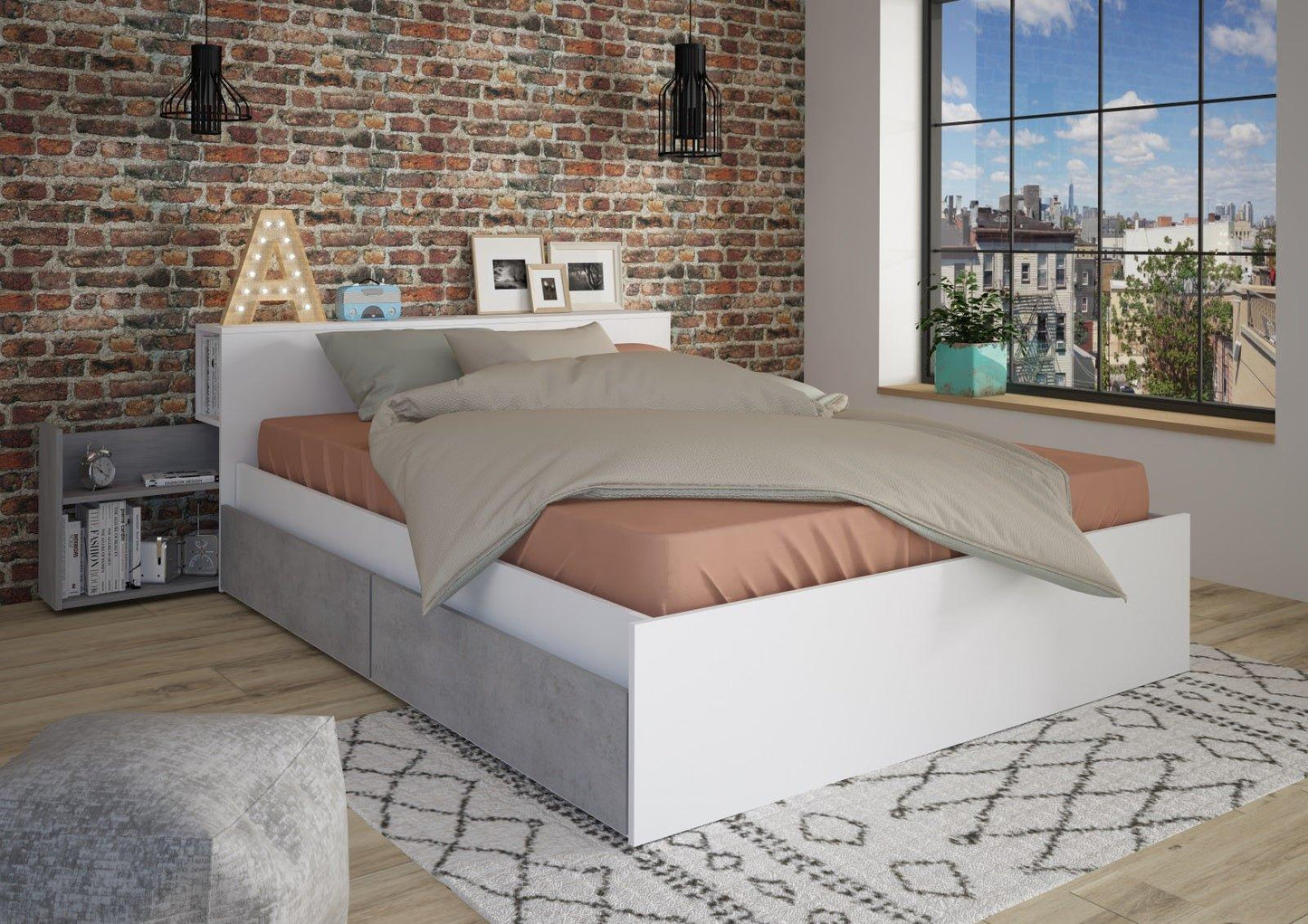 Jazz Double bed - With Colour Options
