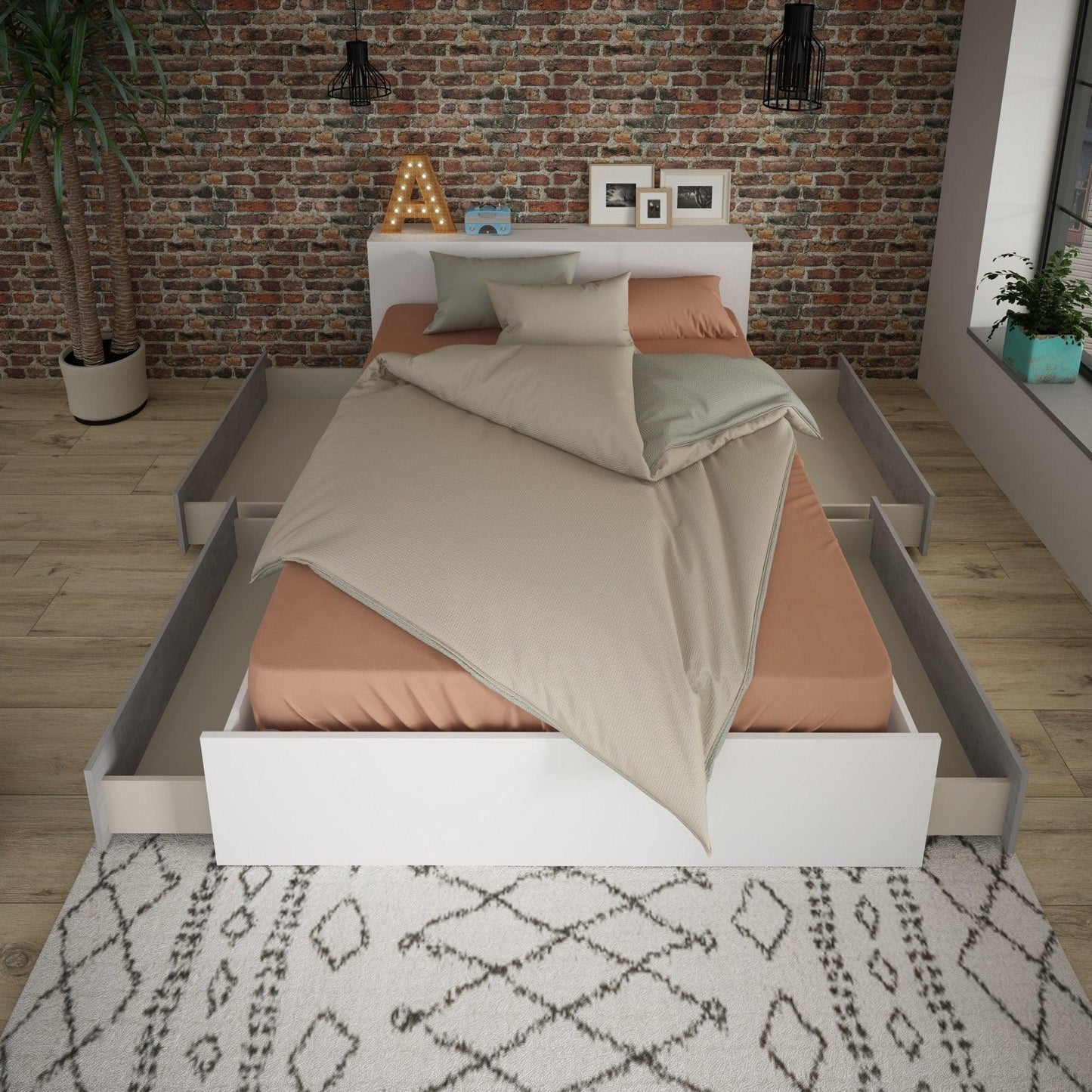 Jazz Double bed - With Colour Options