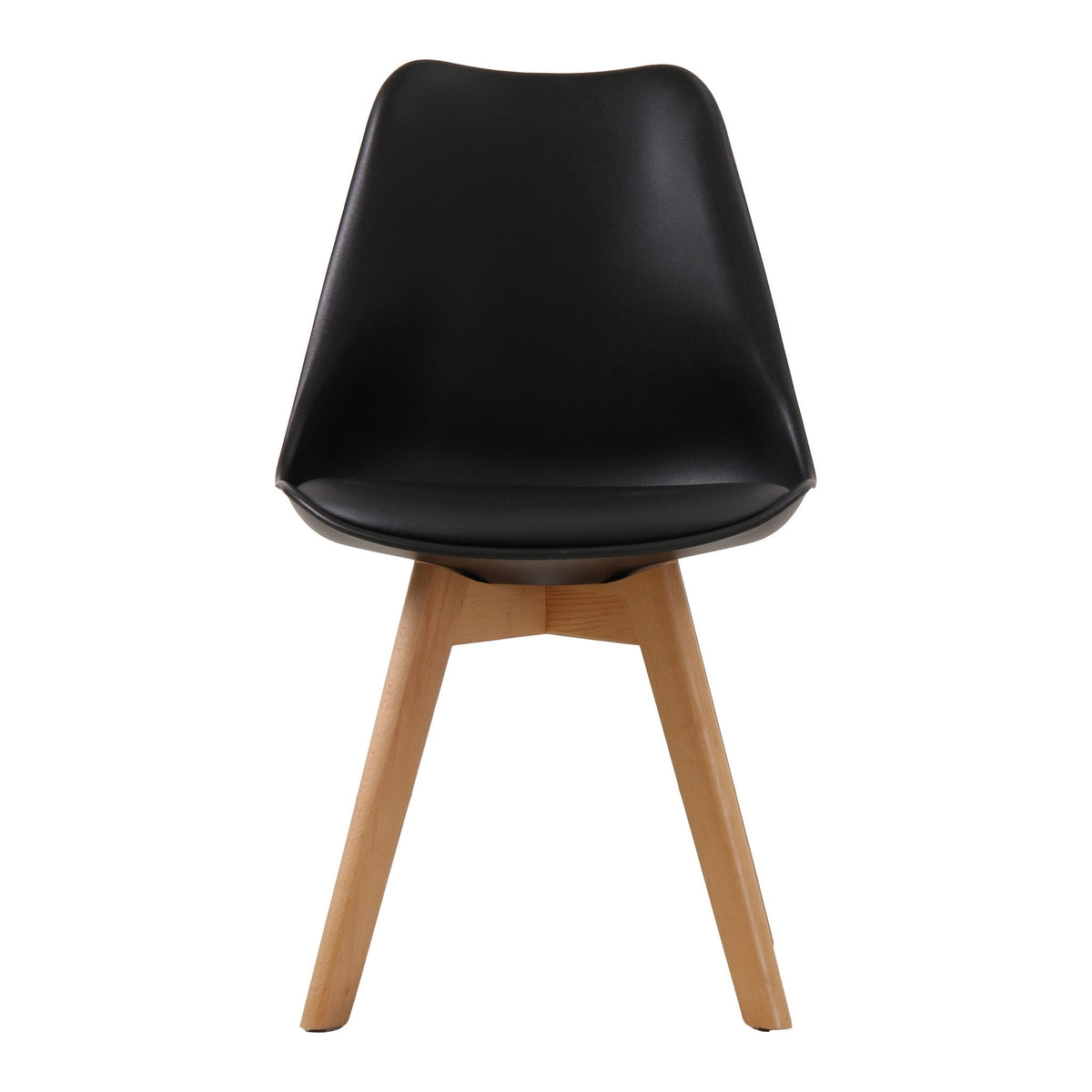 Kelmscott moulded dining chairs with beech legs