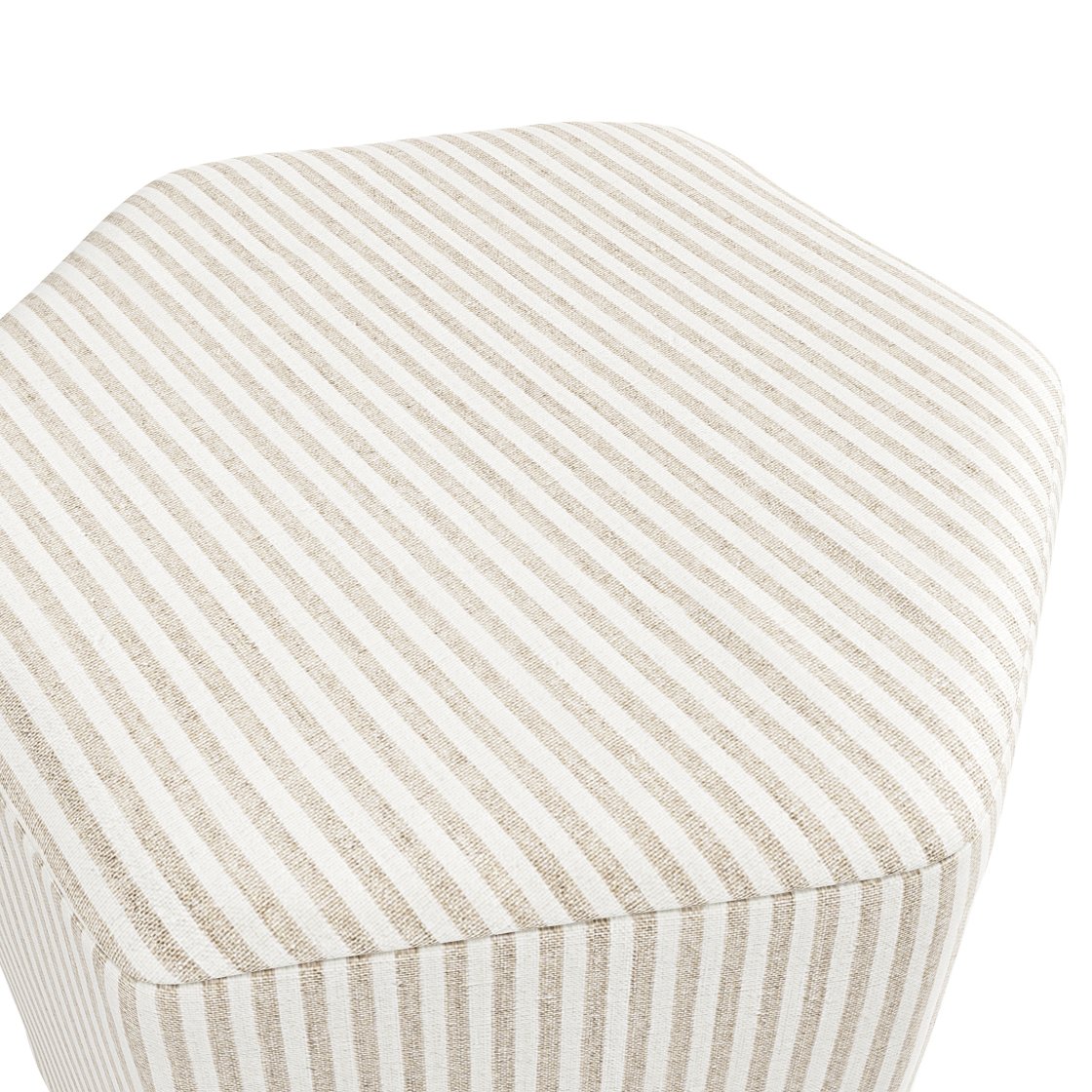 Kelso striped hexagonal stool