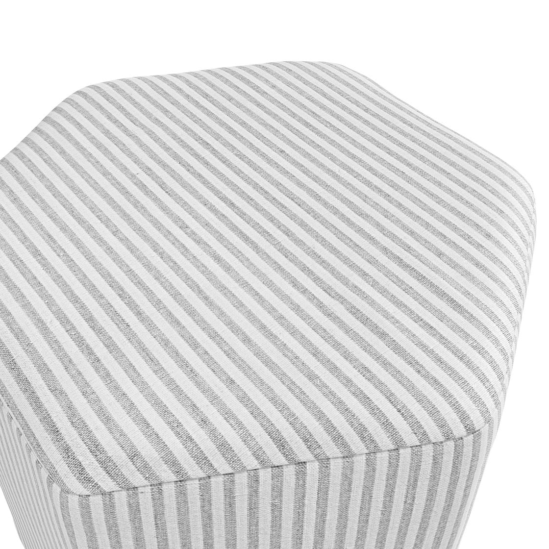 Kelso striped hexagonal stool