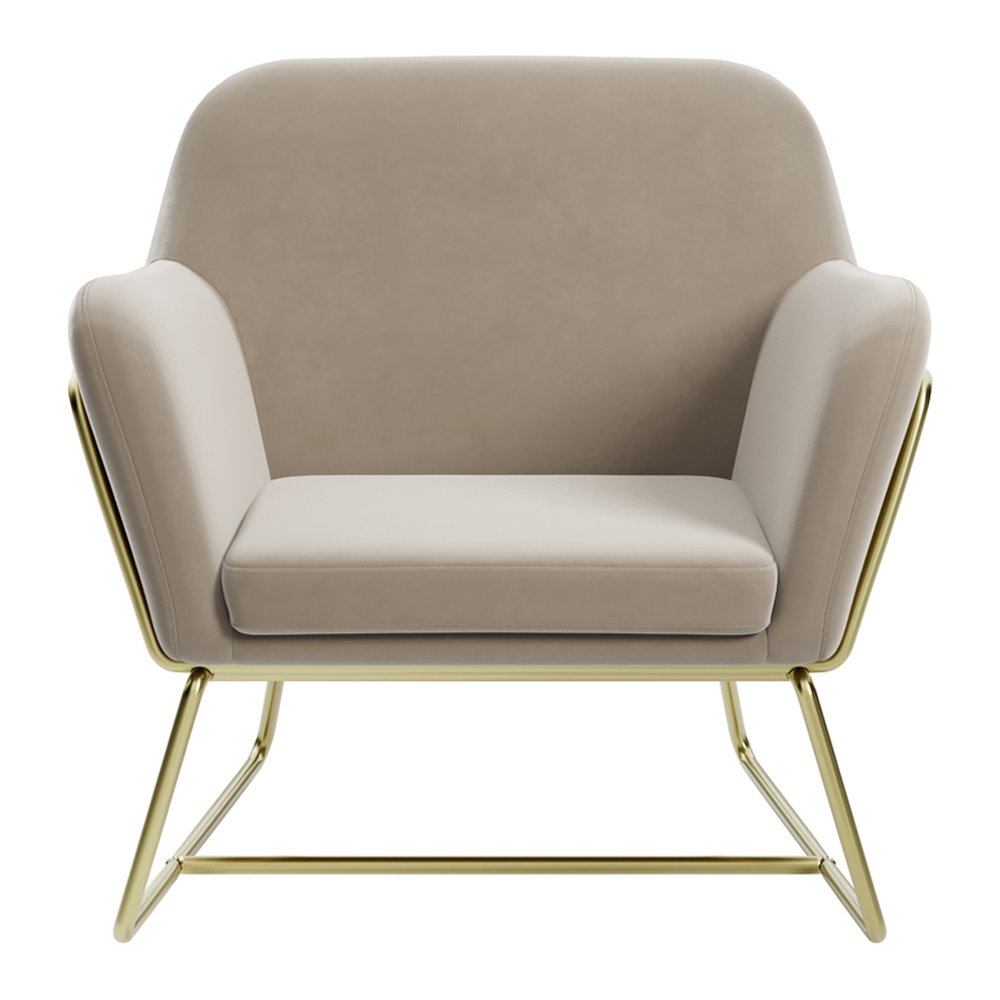 Kensal occasional armchair with metal frame