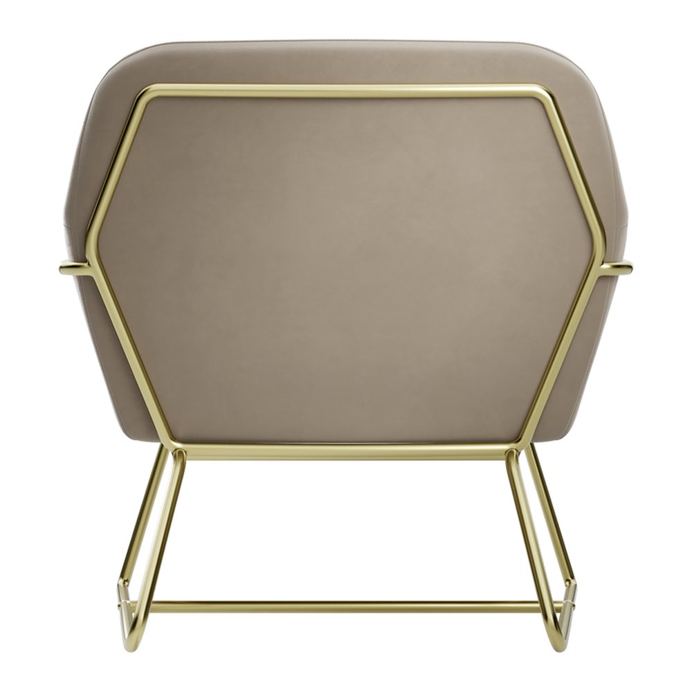 Kensal occasional armchair with metal frame