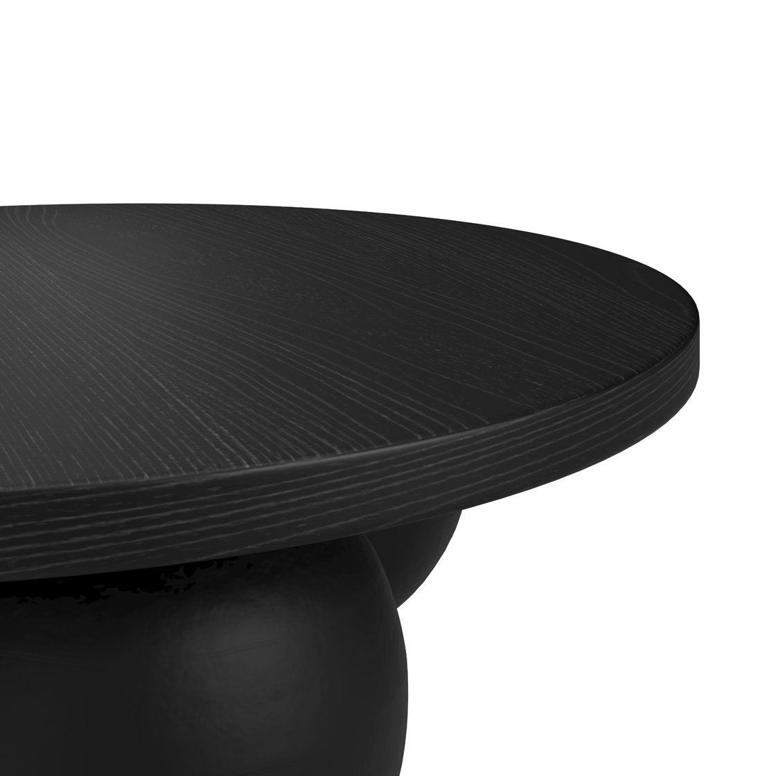 Kimmeridge concrete coffee table with ball feet